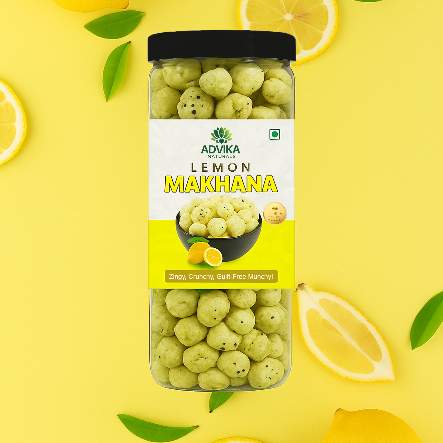 Lemon Makhana Jaar Pack