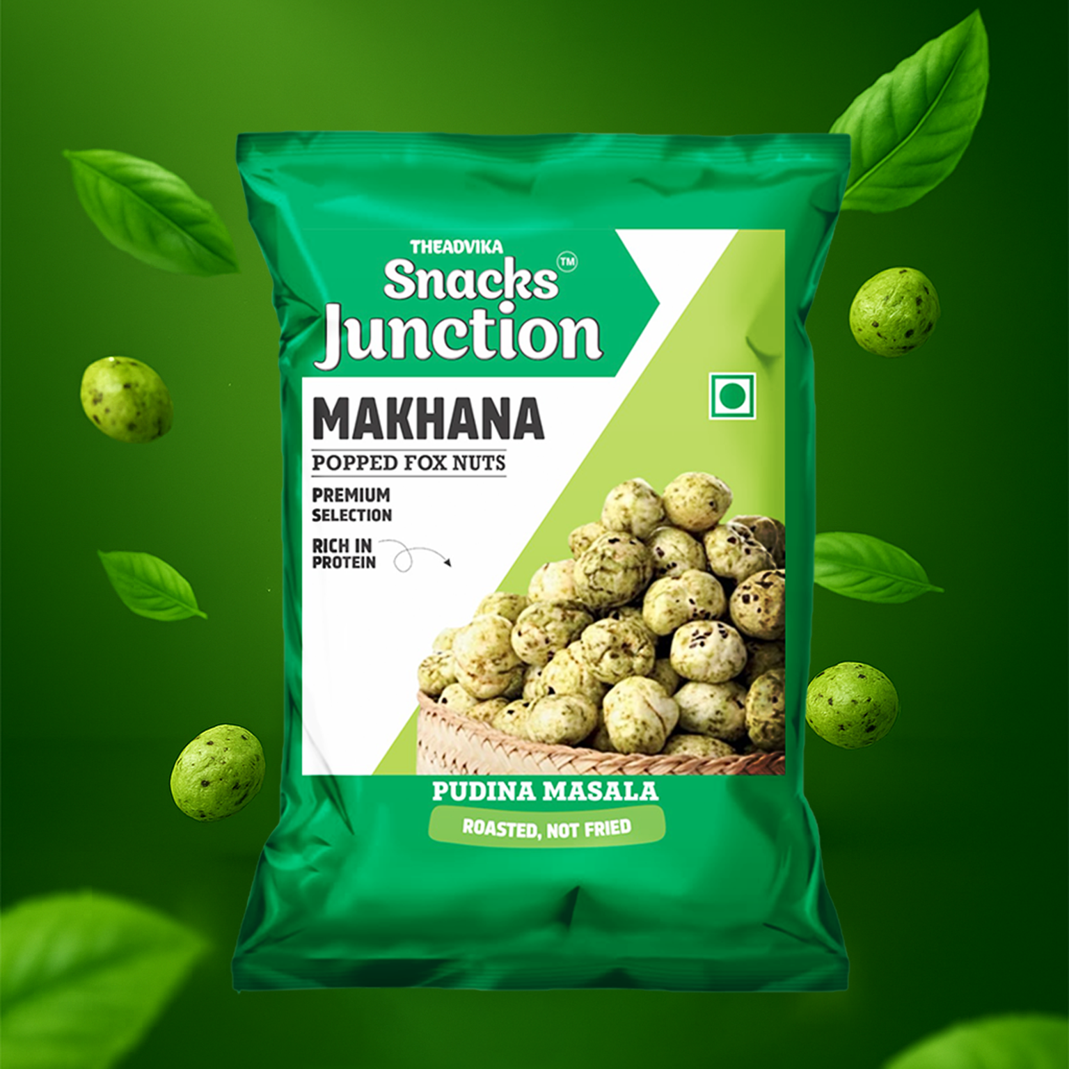 Pudina Masala Mockup Makhana