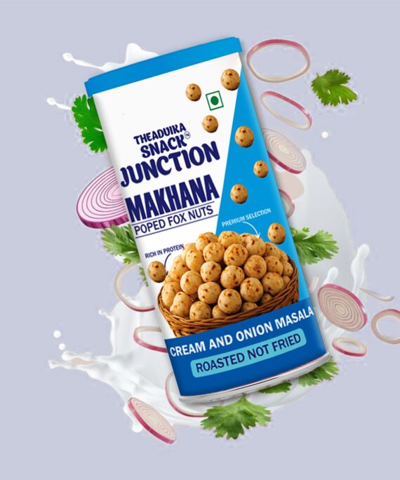 Cream & Onion Masala Makhana Jaar Pack